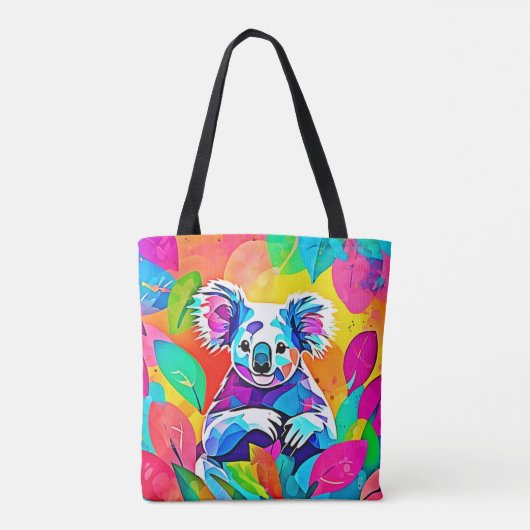 Abstract Koala-ontwerp Tote Bag (Achterkant)
