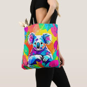 Abstract Koala-ontwerp Tote Bag (Dichtbij)