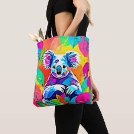Abstract Koala-ontwerp Tote Bag