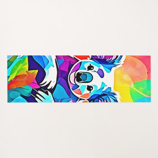 Abstract Koala-ontwerp Yogamat (Achterkant (horizontaal))