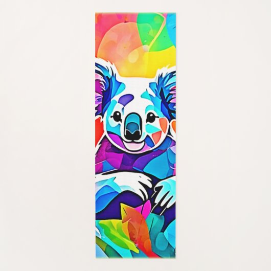 Abstract Koala-ontwerp Yogamat (Voorkant)