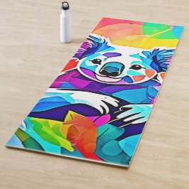 Abstract Koala-ontwerp Yogamat