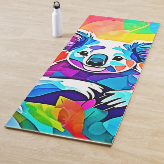Abstract Koala-ontwerp Yogamat (In situ)