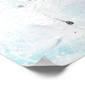 Abstract kobalt blauw 1 poster (Hoek)
