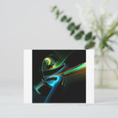 Abstract Koel Licht Show Briefkaart (Staand voorkant)