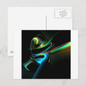 Abstract Koel Licht Show Briefkaart (Voorkant / Achterkant)