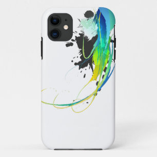 Abstract koel water Verf Spletters iPhone 11 Hoesje