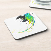 Abstract koel water Verf Spletters Drankjes Onderzetter (Linkerzijde)