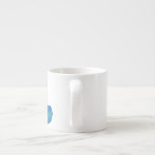 Abstract koel water Verf Spletters Espresso Kop (Achterkant)