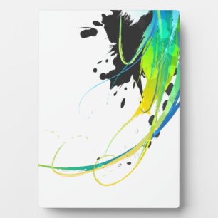 Abstract koel water Verf Spletters Fotoplaat