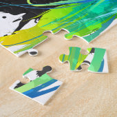 Abstract koel water Verf Spletters Legpuzzel (Zijkant)
