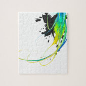 Abstract koel water Verf Spletters Legpuzzel (Verticaal)