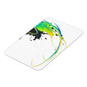 Abstract koel water Verf Spletters Magneet (Linkerzijde)