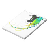 Abstract koel water Verf Spletters Notitieblok (Linkerzijde)
