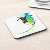Abstract koel water Verf Spletters Onderzetter (Linkerzijde)