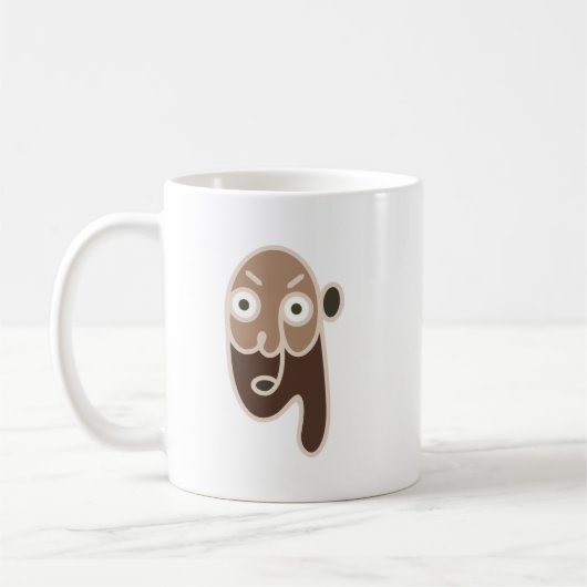 Abstract koffie-Man Koffiemok (Links)