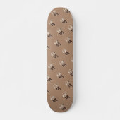 Abstract koffie-Man Persoonlijk Skateboard (Voorkant)