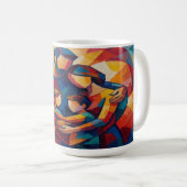 Abstract Koffiemok (Voorkant rechts)