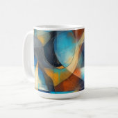 Abstract koffiemok (Voorkant links)
