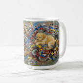 Abstract Koffiemok (Voorkant rechts)