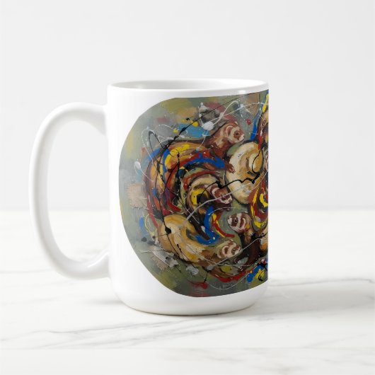 Abstract Koffiemok (Links)