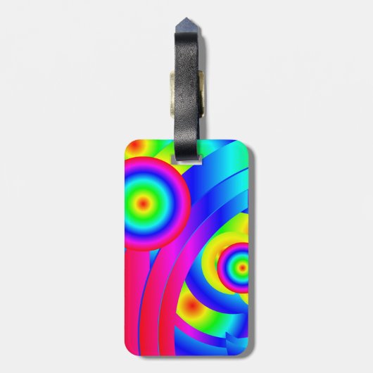 Abstract komeet bagagelabel (Achterkant verticaal)