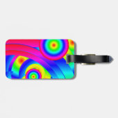 Abstract komeet bagagelabel (Achterkant horizontaal)