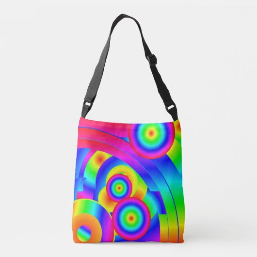 Abstract komeet crossbody tas (Achterkant)