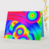 Abstract komeet kaart (Gele Bloem)