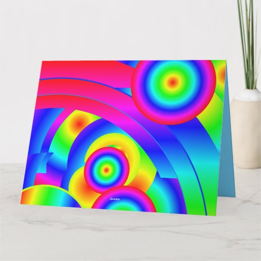 Abstract komeet kaart (Achterkant)