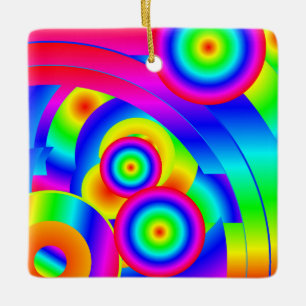 Abstract komeet keramisch ornament