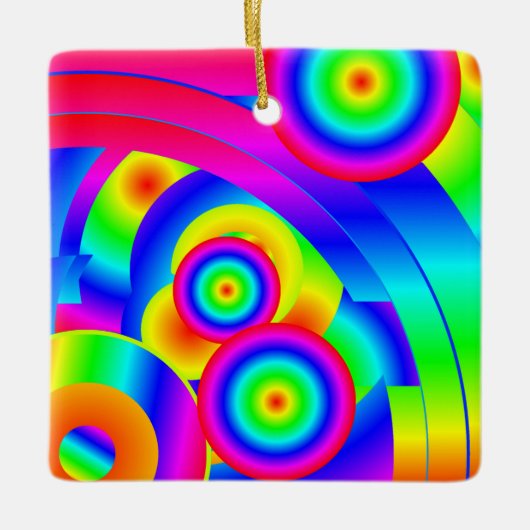 Abstract komeet keramisch ornament (Voorkant)