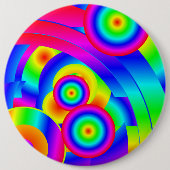 Abstract komeet ronde button 6,0 cm (Voorkant)