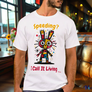 Abstract Konijn met Levendige Kleuren Grafische T- T-shirt