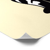 Abstract konijn Silhouette Poster (Hoek)