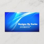 Abstract koninklijk blauw Visitekaartje (Voorkant)