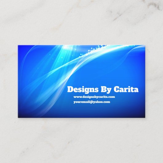 Abstract koninklijk blauw Visitekaartje (Voorkant)