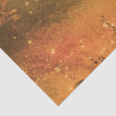 Abstract koper Bronze Sparkly Modern Glam Chic Tissuepapier (Detail)