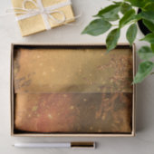 Abstract koper Bronze Sparkly Modern Glam Chic Tissuepapier (Geschenk)