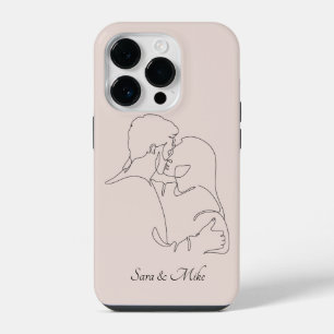 Abstract Koppel Lijn Kunst , Boho Chic Case-Mate i iPhone 14 Plus Hoesje