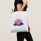 Abstract Koraal Bloem Minimaal Tote Bag (Dichtbij)