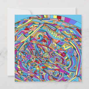 Abstract koraal Zee Kaart