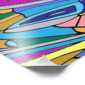 Abstract koraal Zee Posters en Prints (Hoek)