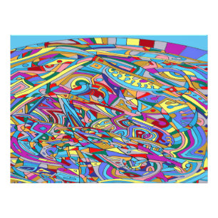 Abstract koraal Zee Posters en Prints