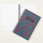 Abstract koraalrif roze en Blauwgroen patroon Planner (Display)