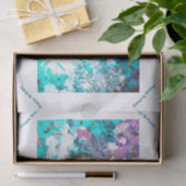 Abstract Koraalrif Zee Urchin Seaside Custom Tissuepapier (Geschenk)