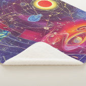 Abstract kosmisch diagram Sherpa Blanket Deken (3/4)