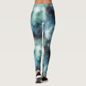 Abstract kosmisch landschapspatroon leggings (Achterkant)