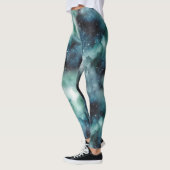 Abstract kosmisch landschapspatroon leggings (Links)