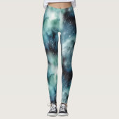 Abstract kosmisch landschapspatroon leggings (Voorkant)